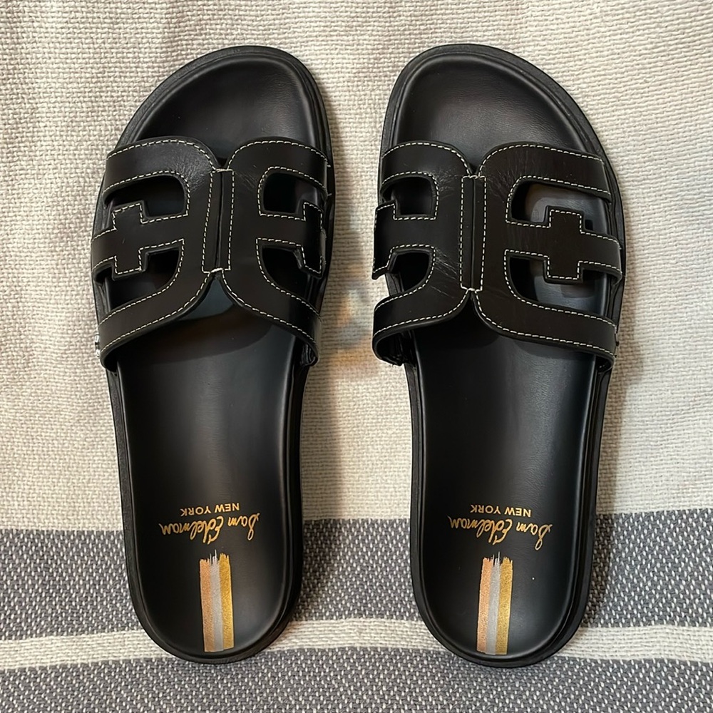 Sam Edelman Valeri Sz 9 black slide sandals